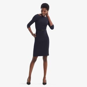 EUC MM LaFleur Etsuko Dress - Galaxy Blue - Size 12 (missing belt)